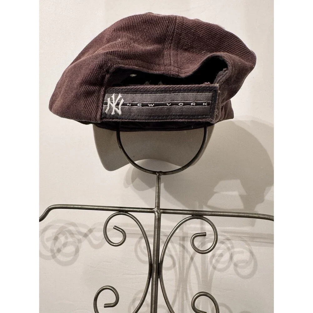 New York Yankees Brown Adjustable Strapback Hat Cap MLB 100% Cotton OSFA